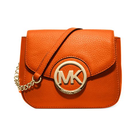 michael kors orange and white purse|Michael Kors orange crossbody.